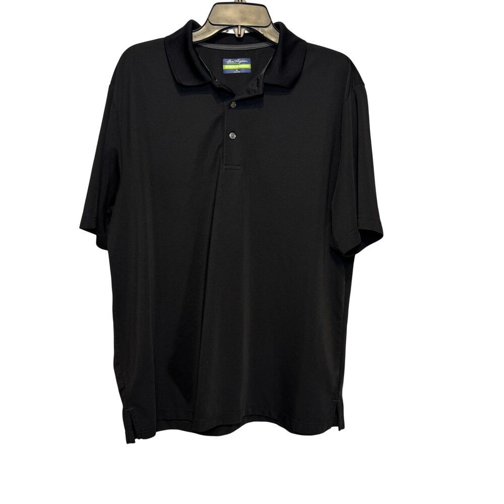 Ben Hogan Power Air Performance Men's Polo Golf Shirt Ribbed Black Size‎ XL